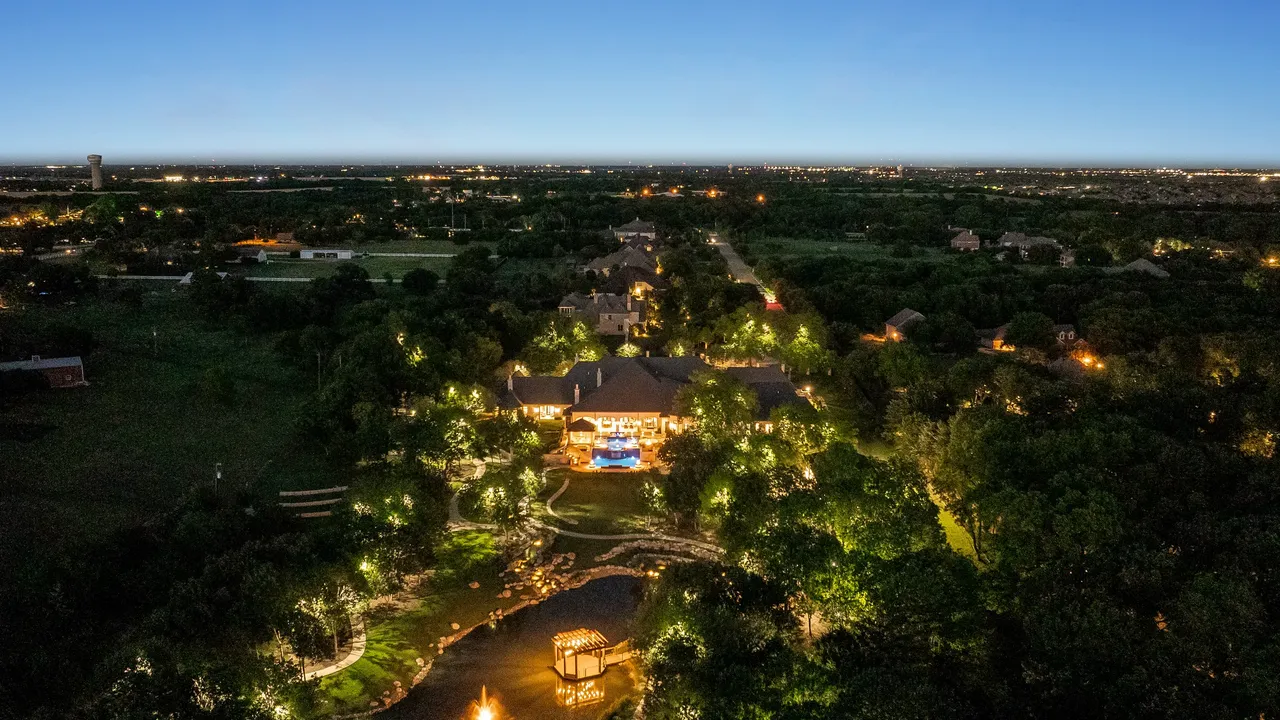 Video thumbnail: Front Night Flyover of Bella Terra Estate